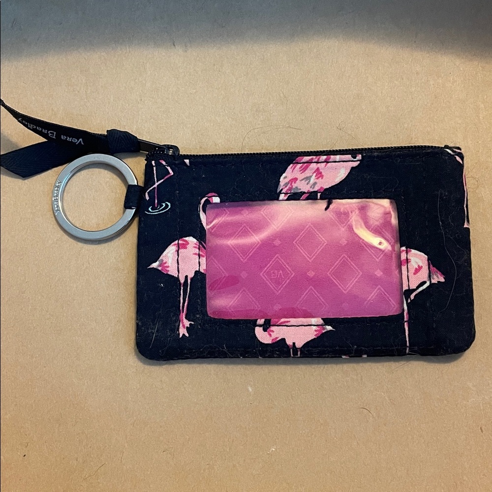 Vera Bradley Flamingo Print ID Holder
